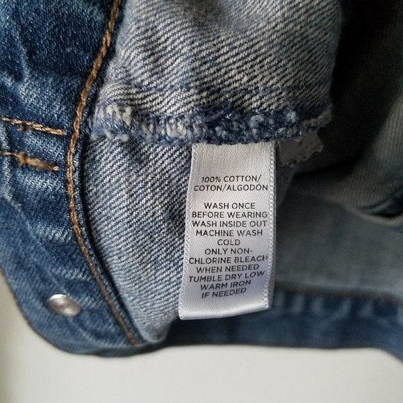 Loft Denim Blue Button Longsleeve Jacket Cotton Size Small - Picture 9 of 10